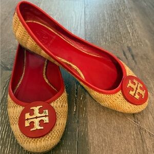 Tory Burch Orange and Tan Women's Flats